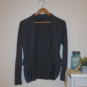 Decoded Gray Cardigan with Pockets